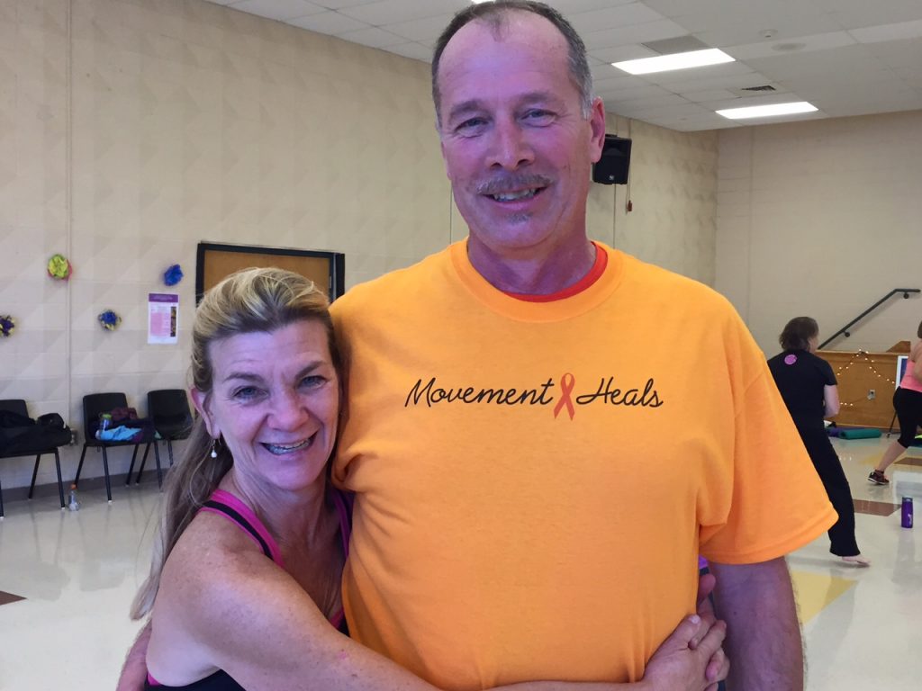 Kathy Kerrigan, founder of Kathy for a Cure, is joined by her husband, Paul Kerrigan, at this year’s event.