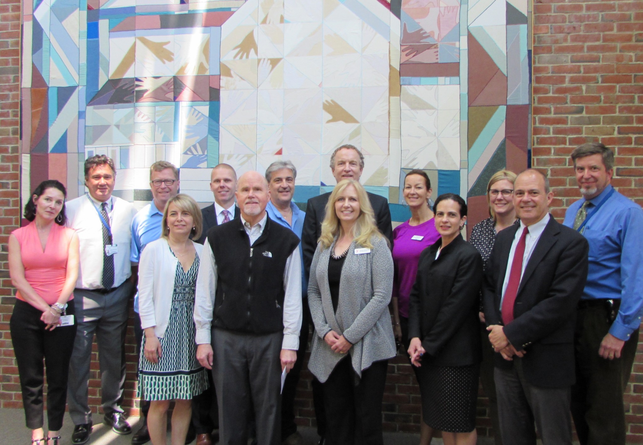 Community members and Exeter committee members launch the United in Wellness Road Race